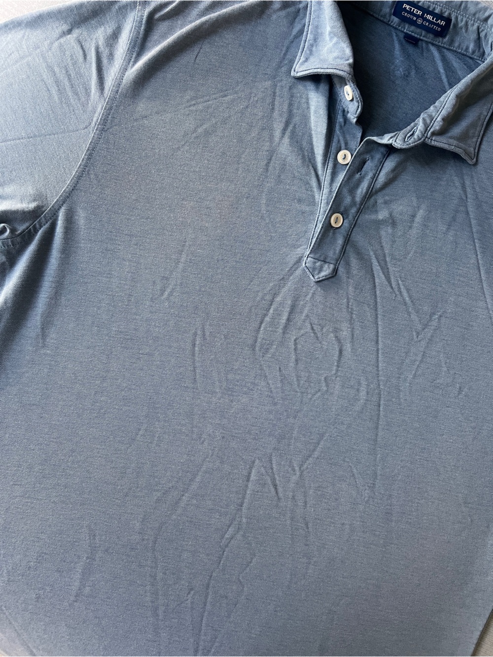 Peter Millar Crown Crafter Men’s Polo Shirt Blue Size Small. - Picture 4 of 5